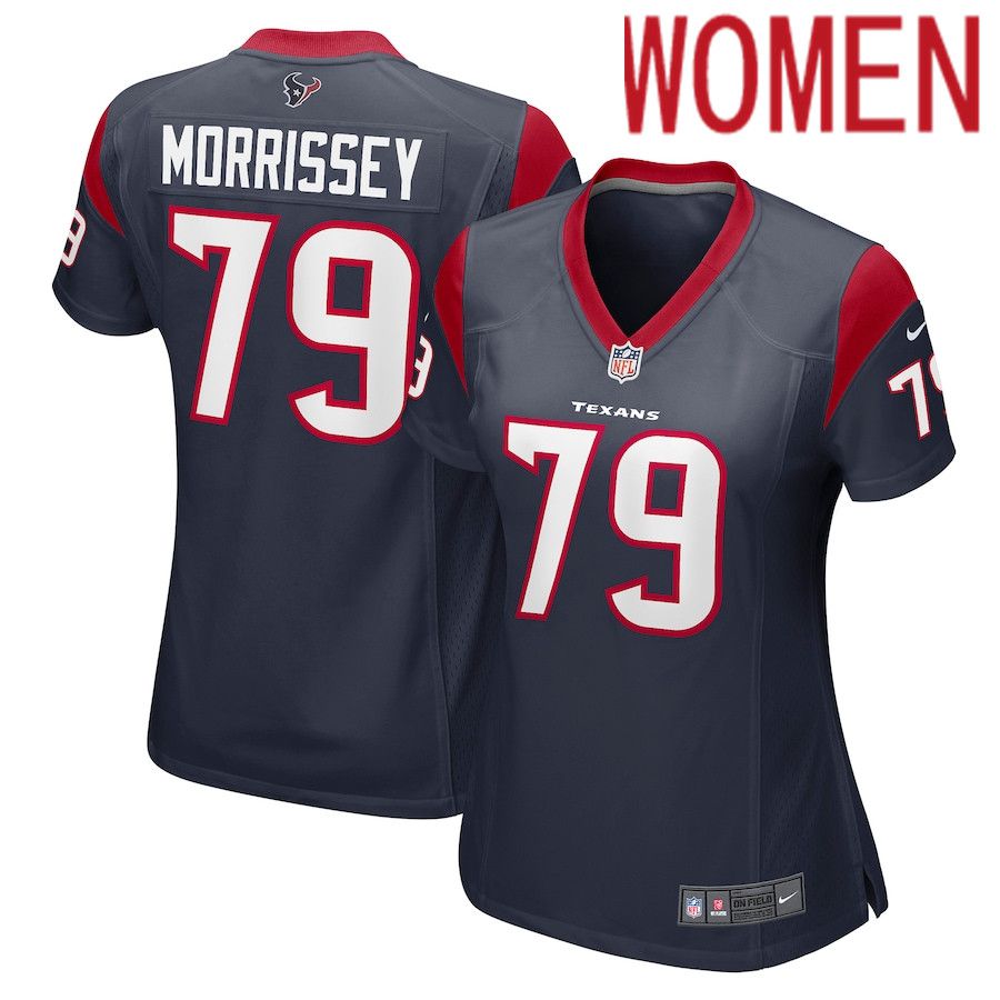 Women Houston Texans #79 Jimmy Morrissey Nike Navy Game NFL Jersey